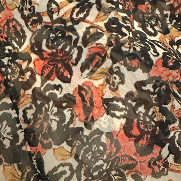 Free People See It Through Dress in Tea Combo Size Large Bohemian Boho Floral - Picture 13 of 16